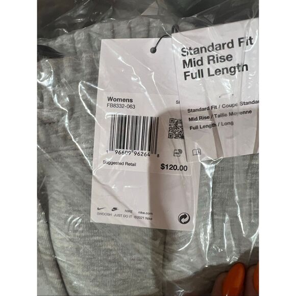 Nike NWT Tech-Fleece Mid Rise Joggers Grey Heather 3XL - Picture 8 of 8